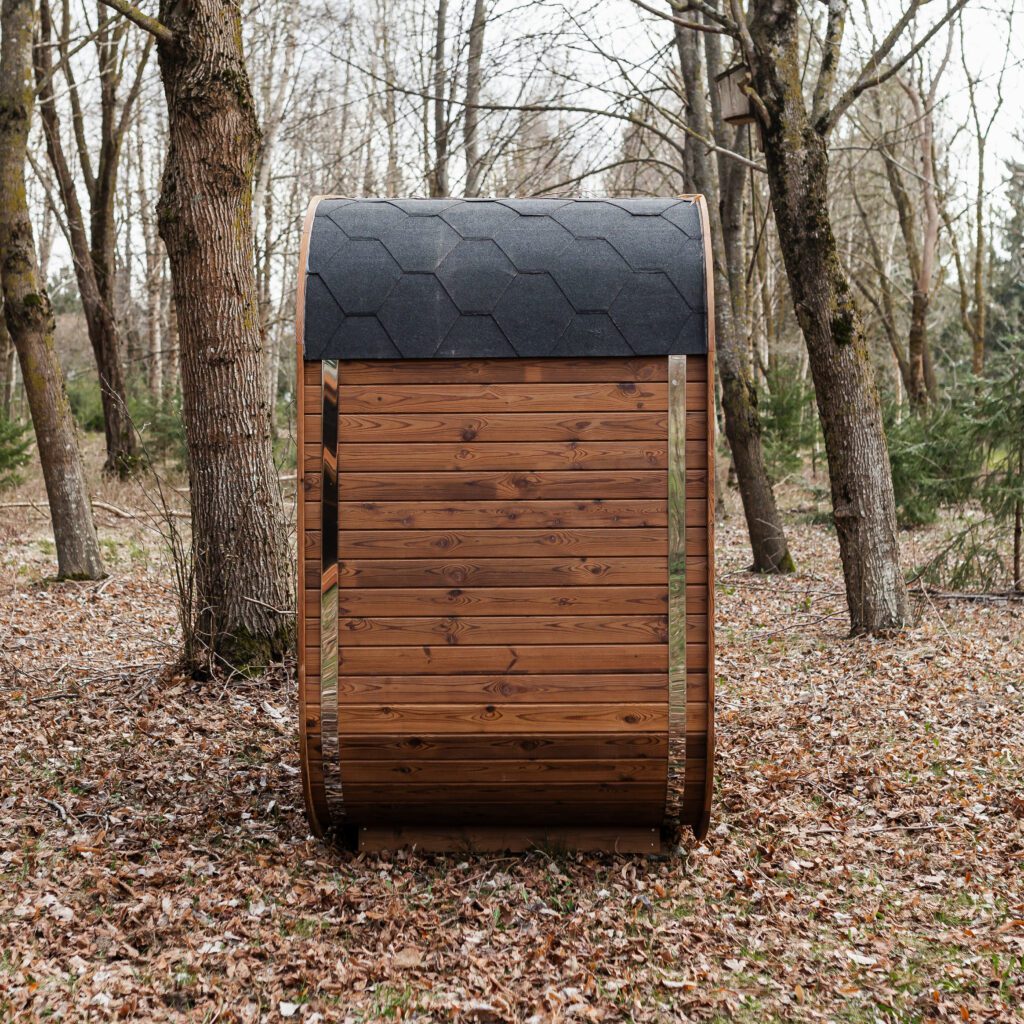 Handgefertigte Thermoholz-Sauna CUBE MINI DIY – 1,2 m