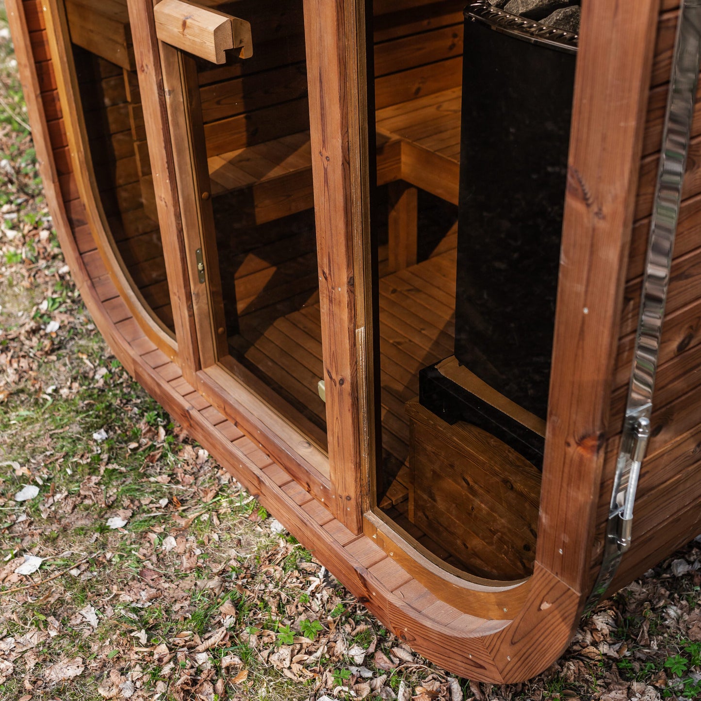 Handgefertigte Thermoholz-Sauna CUBE MINI DIY – 2 m