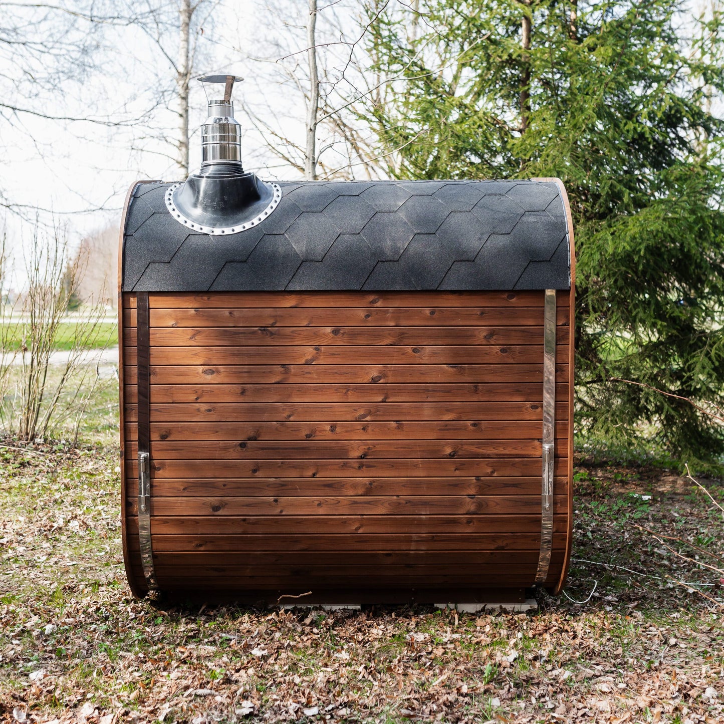 Handgefertigte Thermoholz-Sauna CUBE MINI DIY – 2 m