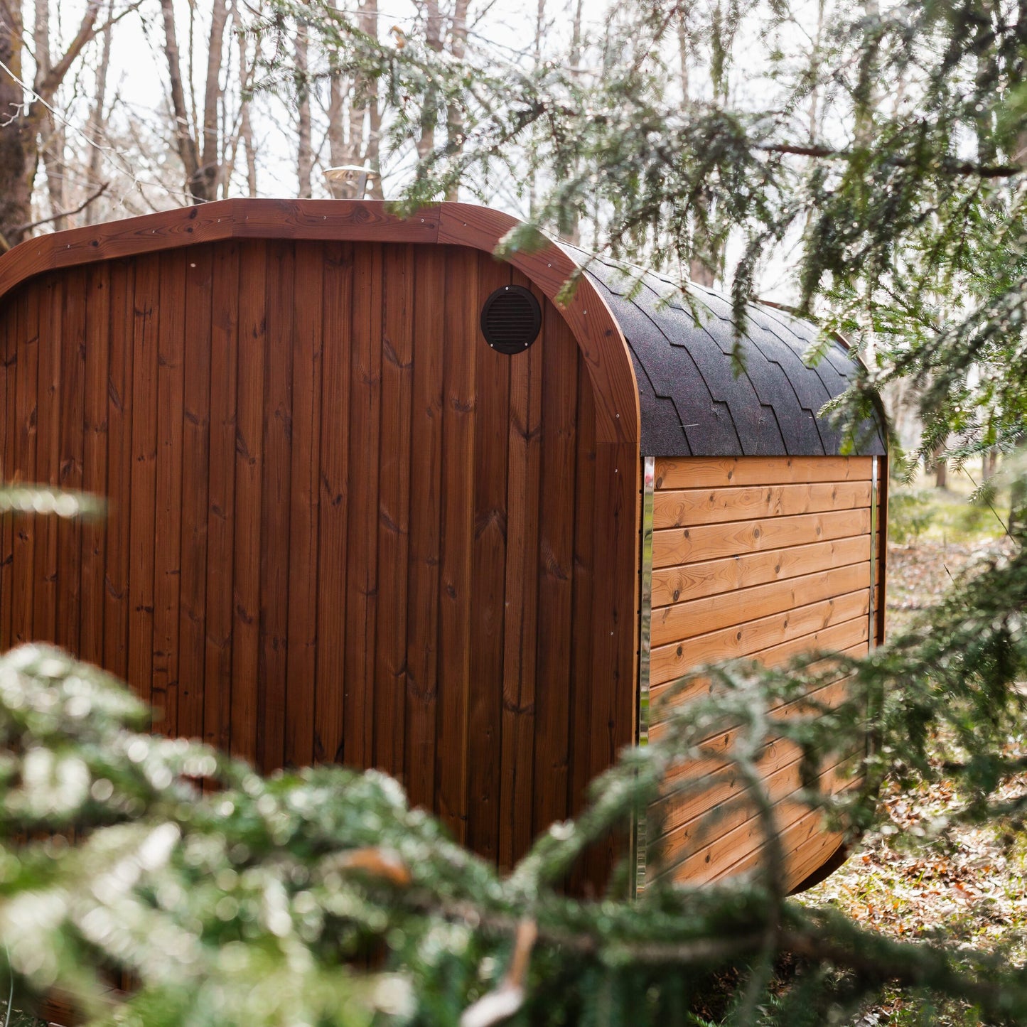 Handgefertigte Thermoholz-Sauna CUBE MINI DIY – 2 m