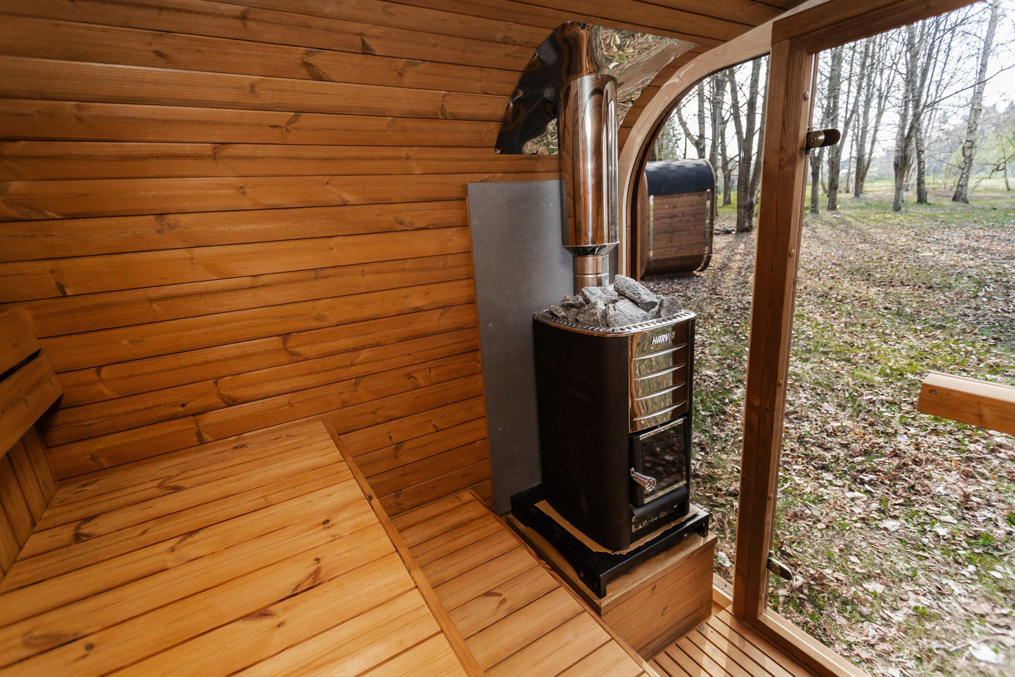 Handgefertigte Thermoholz-Sauna CUBE MINI DIY – 2 m