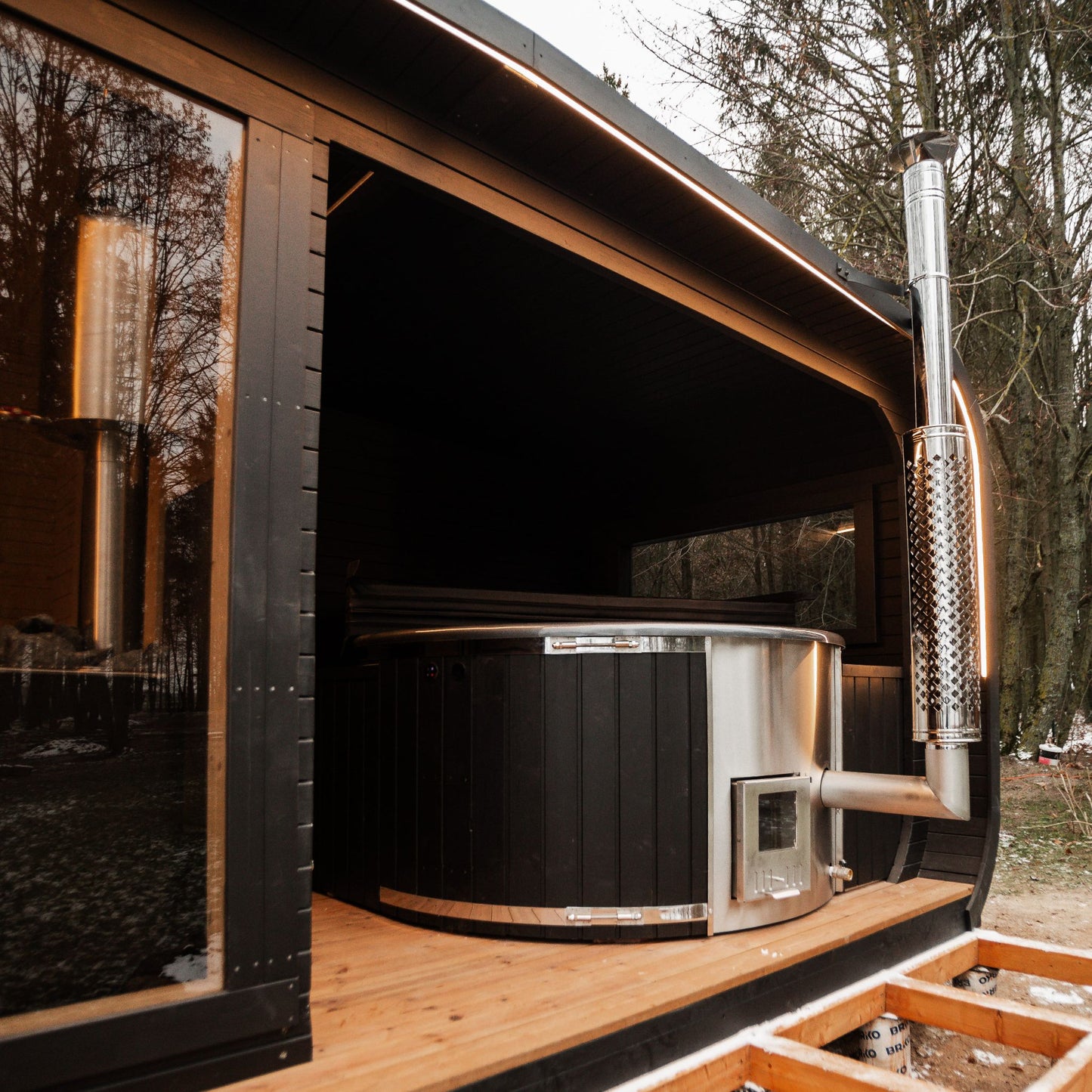 2in1 LUX SPA – Sauna + Badefass
