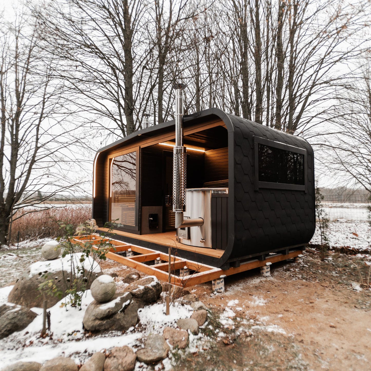 2in1 LUX SPA – Sauna + Badefass