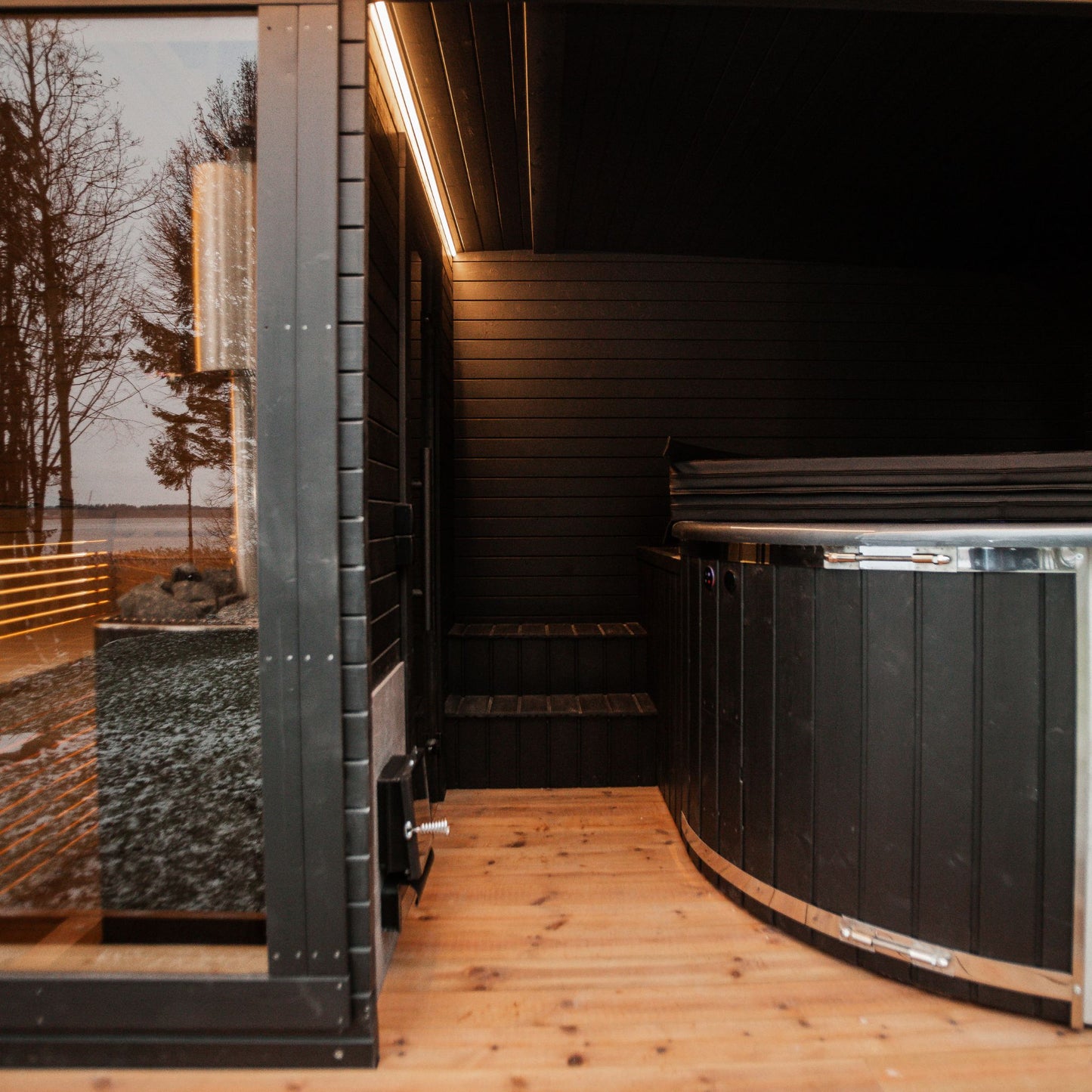 2in1 LUX SPA – Sauna + Badefass