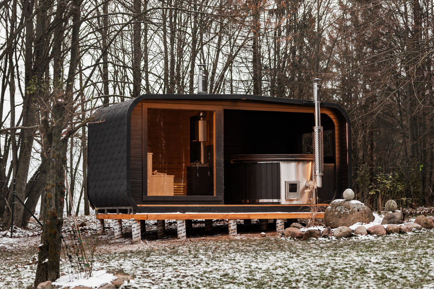 2in1 LUX SPA – Sauna + Badefass