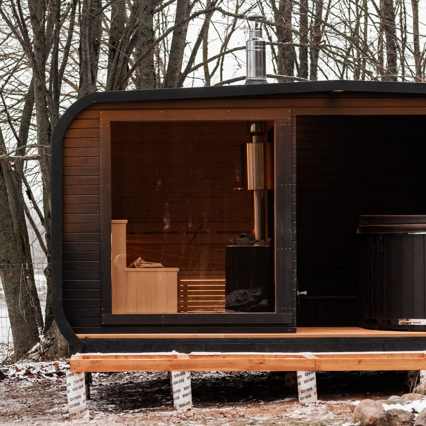 2in1 LUX SPA – Sauna + Badefass