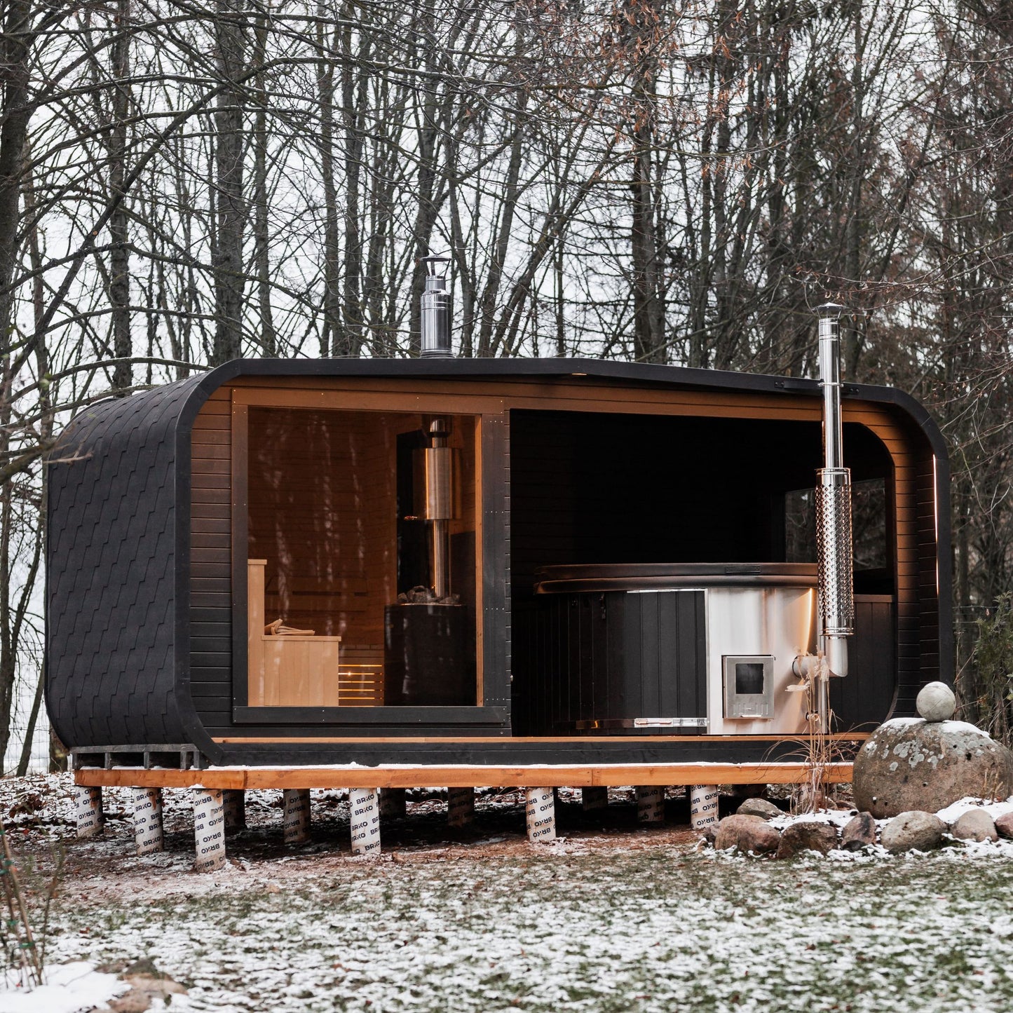2in1 LUX SPA – Sauna + Badefass