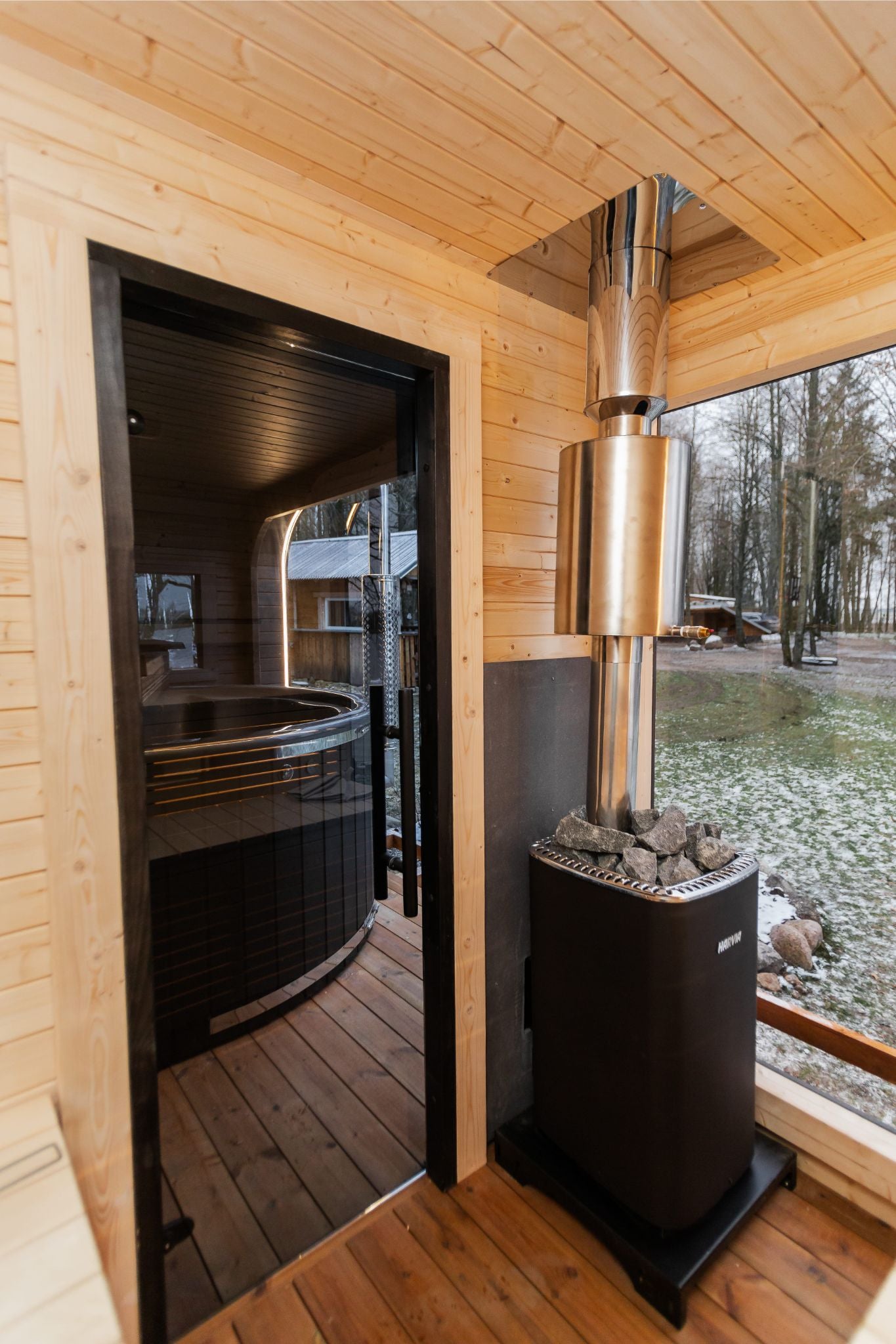 2in1 LUX SPA – Sauna + Badefass