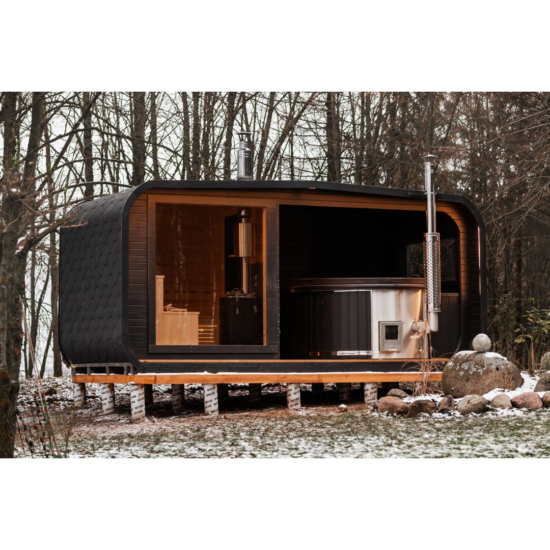 2in1 LUX SPA – Sauna + Badefass