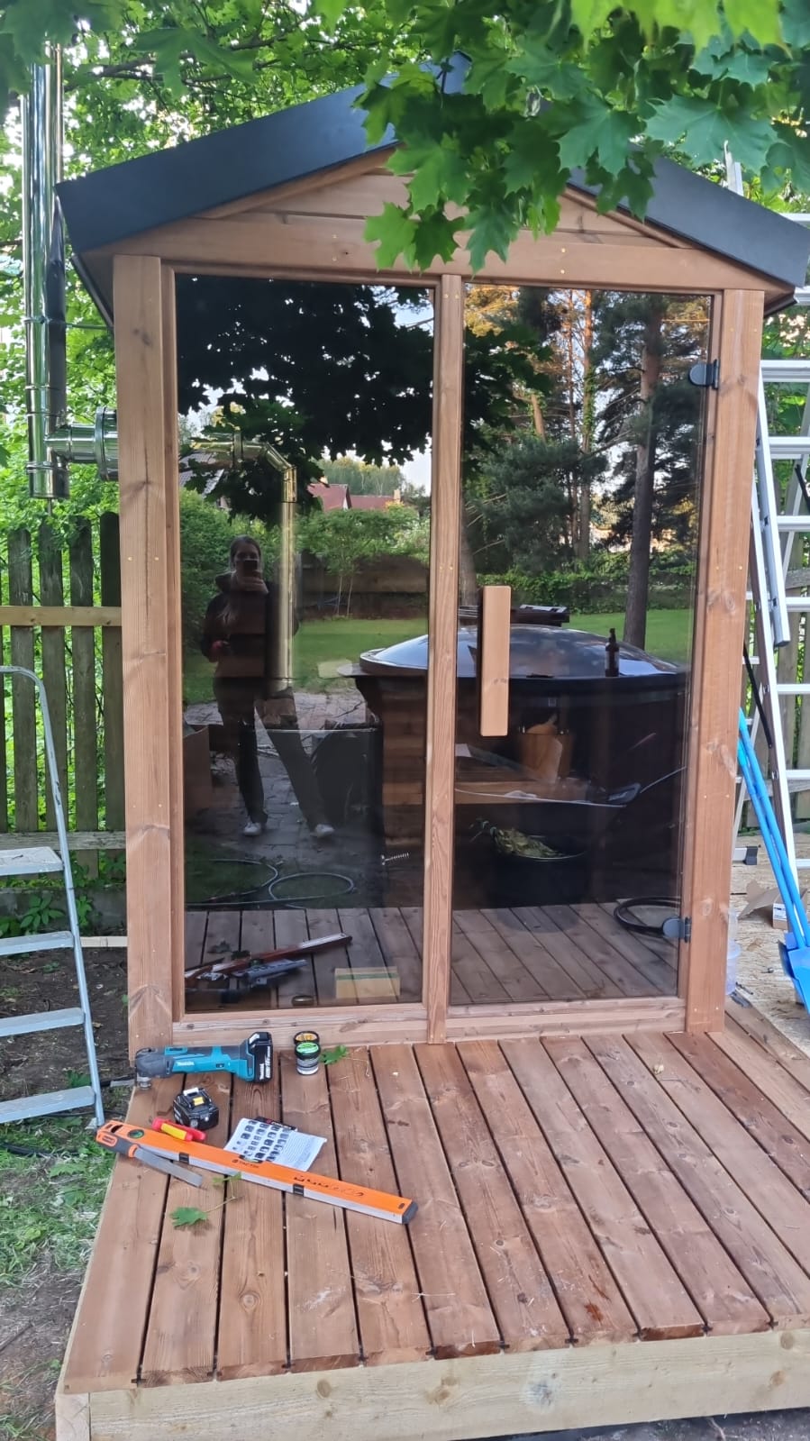 Handcrafted Thermowood "moti" DIY sauna 40