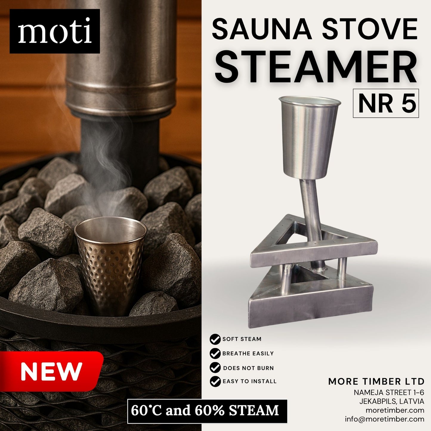 Sauna stove STEAMER Nr 5