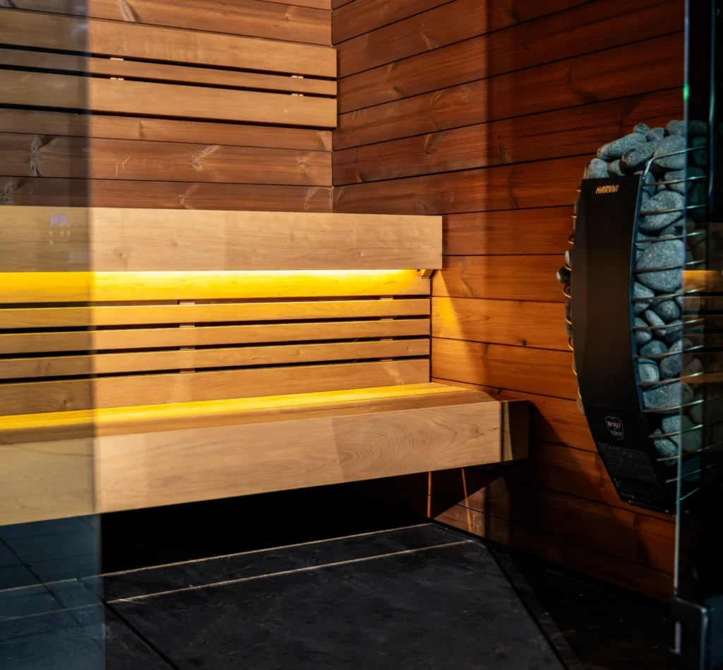 Handgefertigte Thermoholz-Sauna Arico Premium