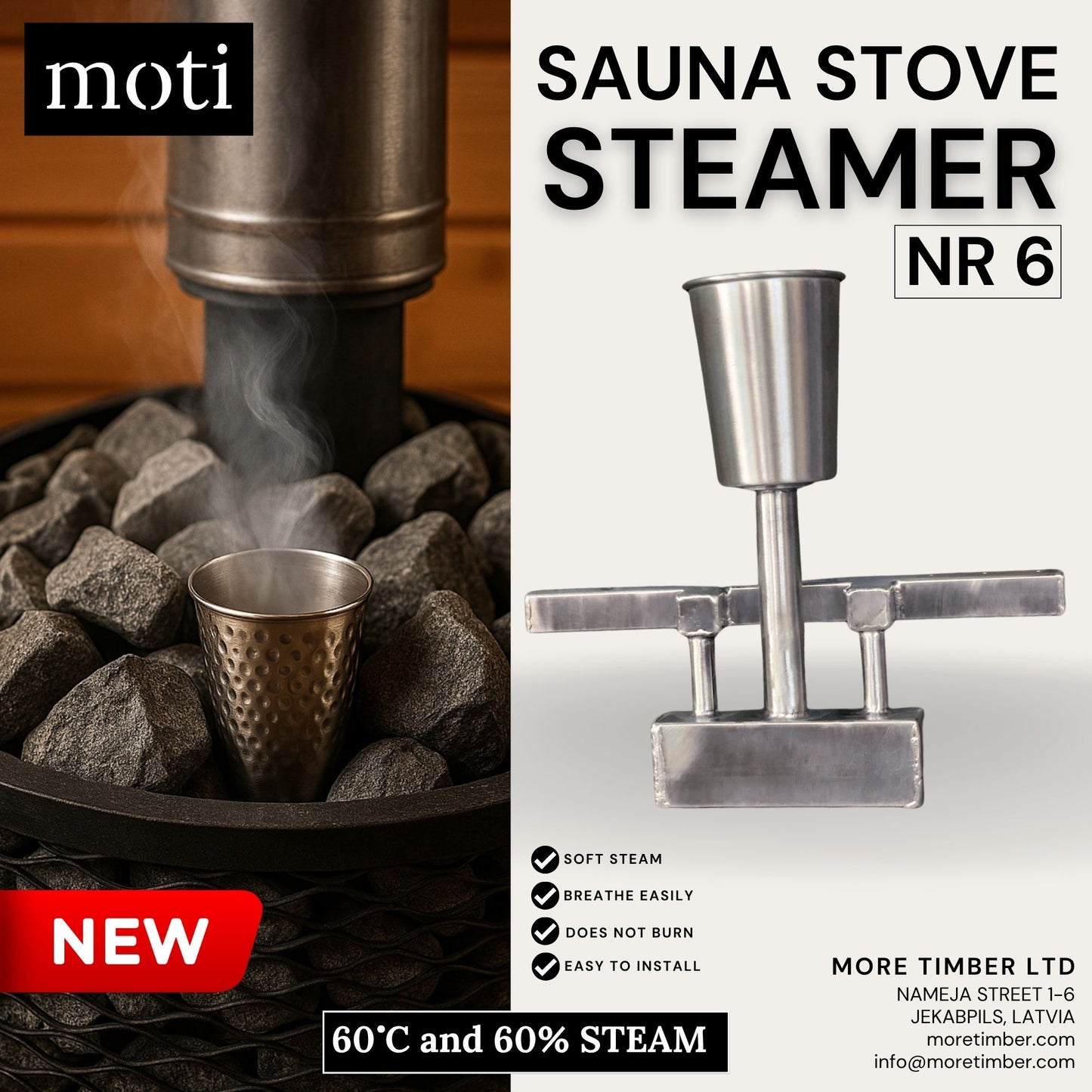 Sauna stove STEAMER Nr 6