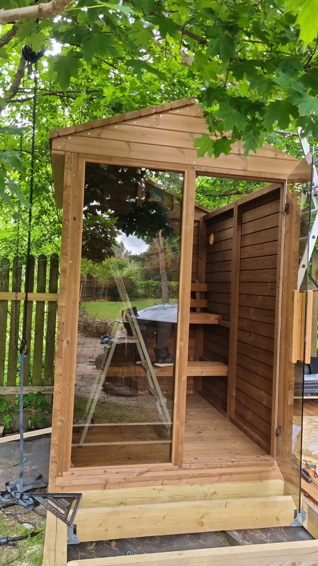 Handcrafted Thermowood "moti" DIY sauna 40