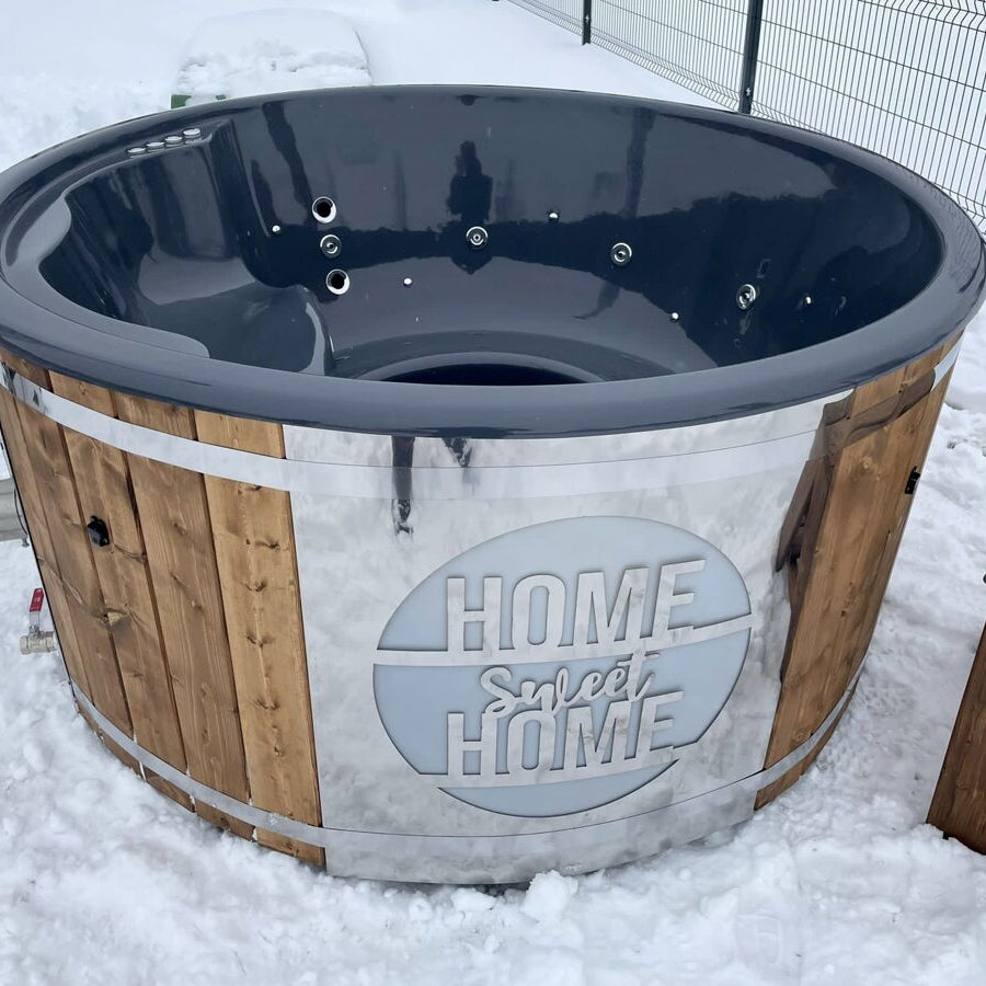 Whirlpool aus Fiberglas mit integriertem Ofen