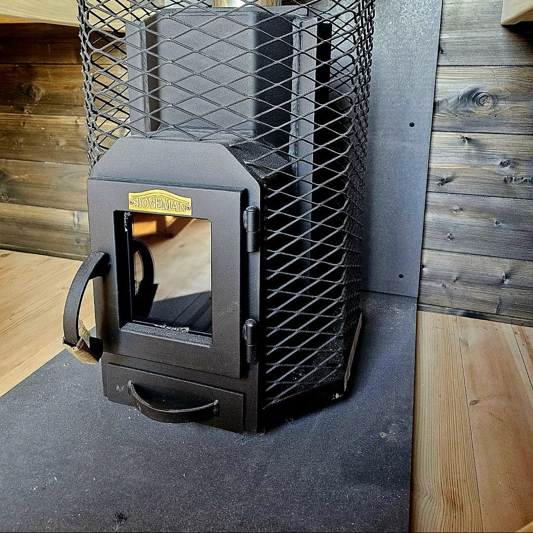 Classic style outdoor sauna made from Scandinavian spruce wood