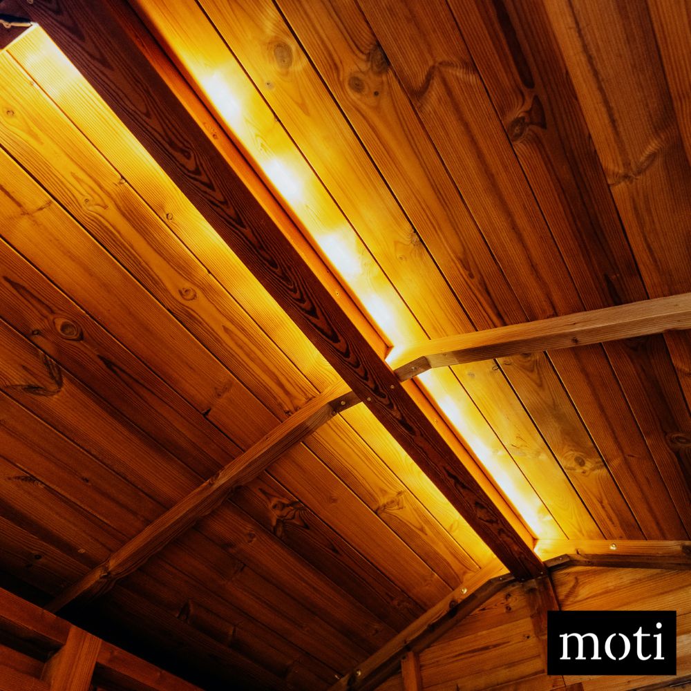 Compact DIY Thermowood sauna kit for small spaces