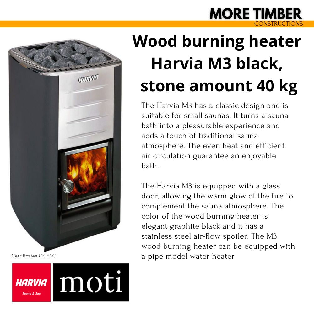 DIY Thermowood sauna kit with quick assembly