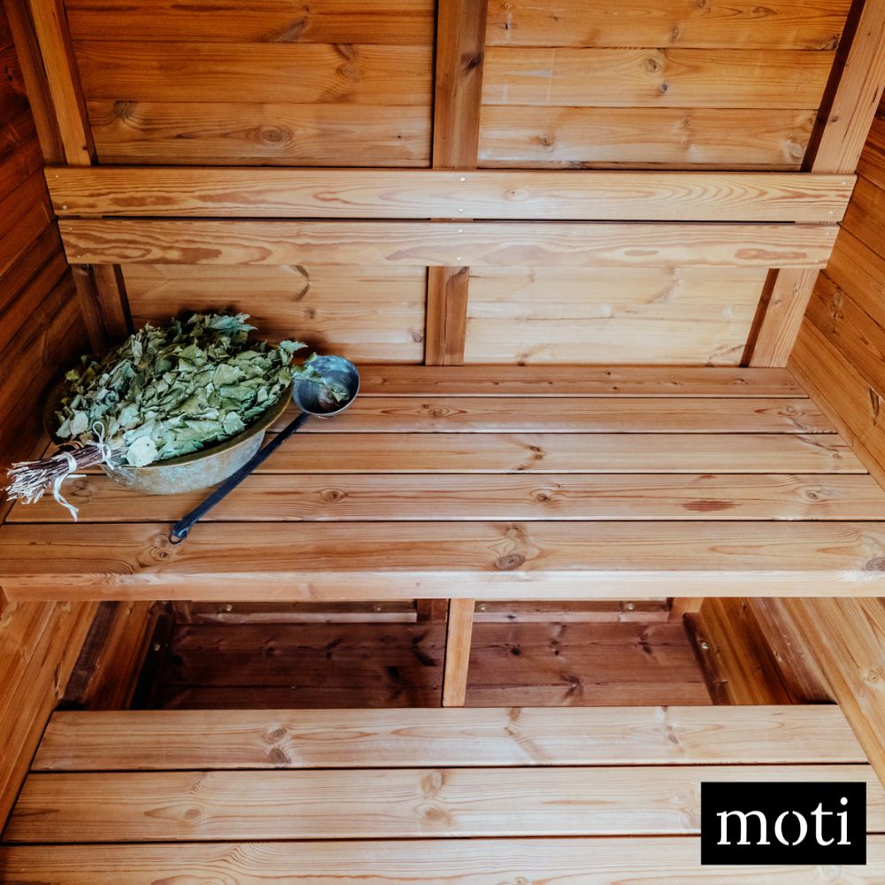 Scandinavian style Thermowood DIY sauna kit