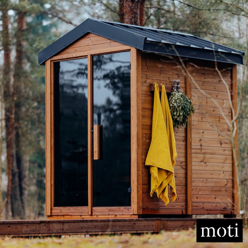 Eco-friendly DIY sauna kit with Thermowood finish