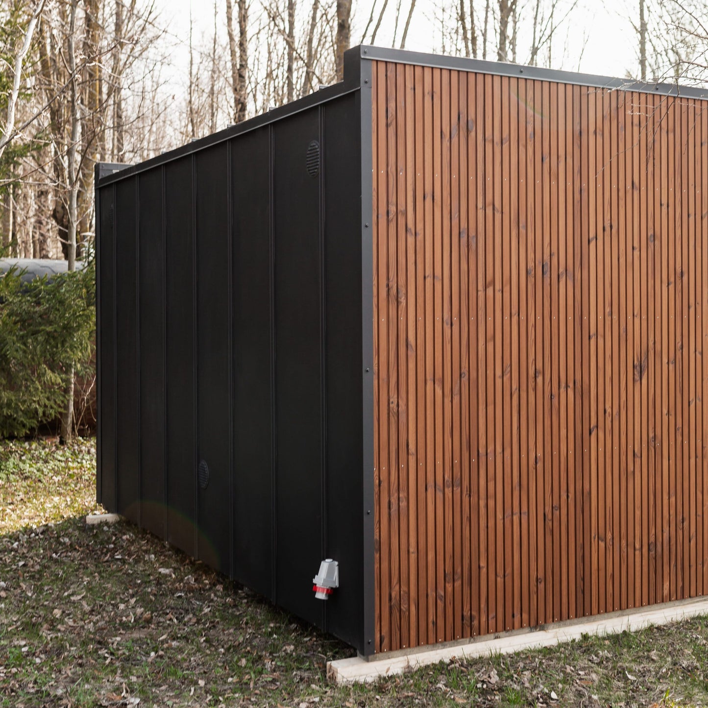 Rahmensauna LAKE Thermoholz 240×400
