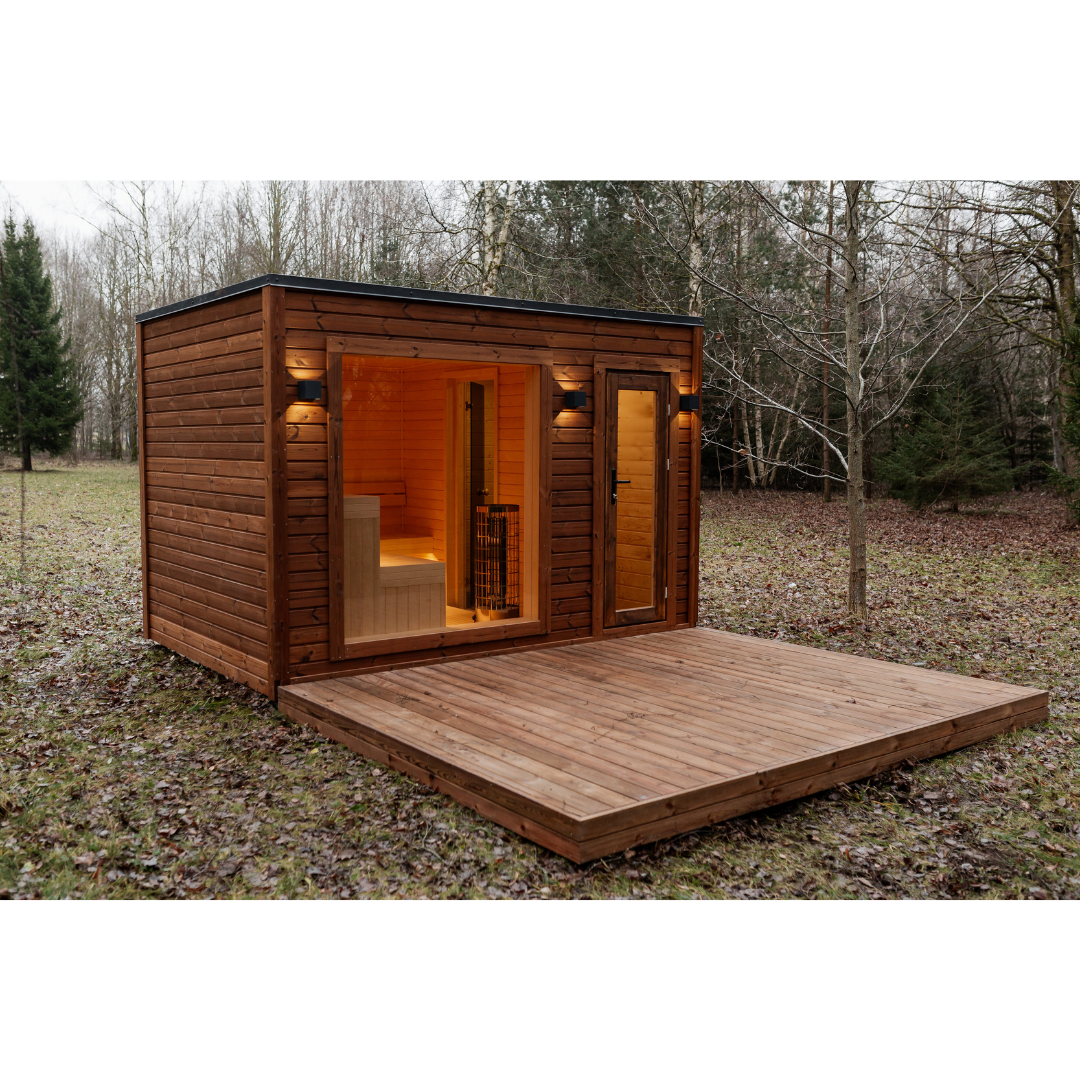 Rahmensauna Thermowood 245×340