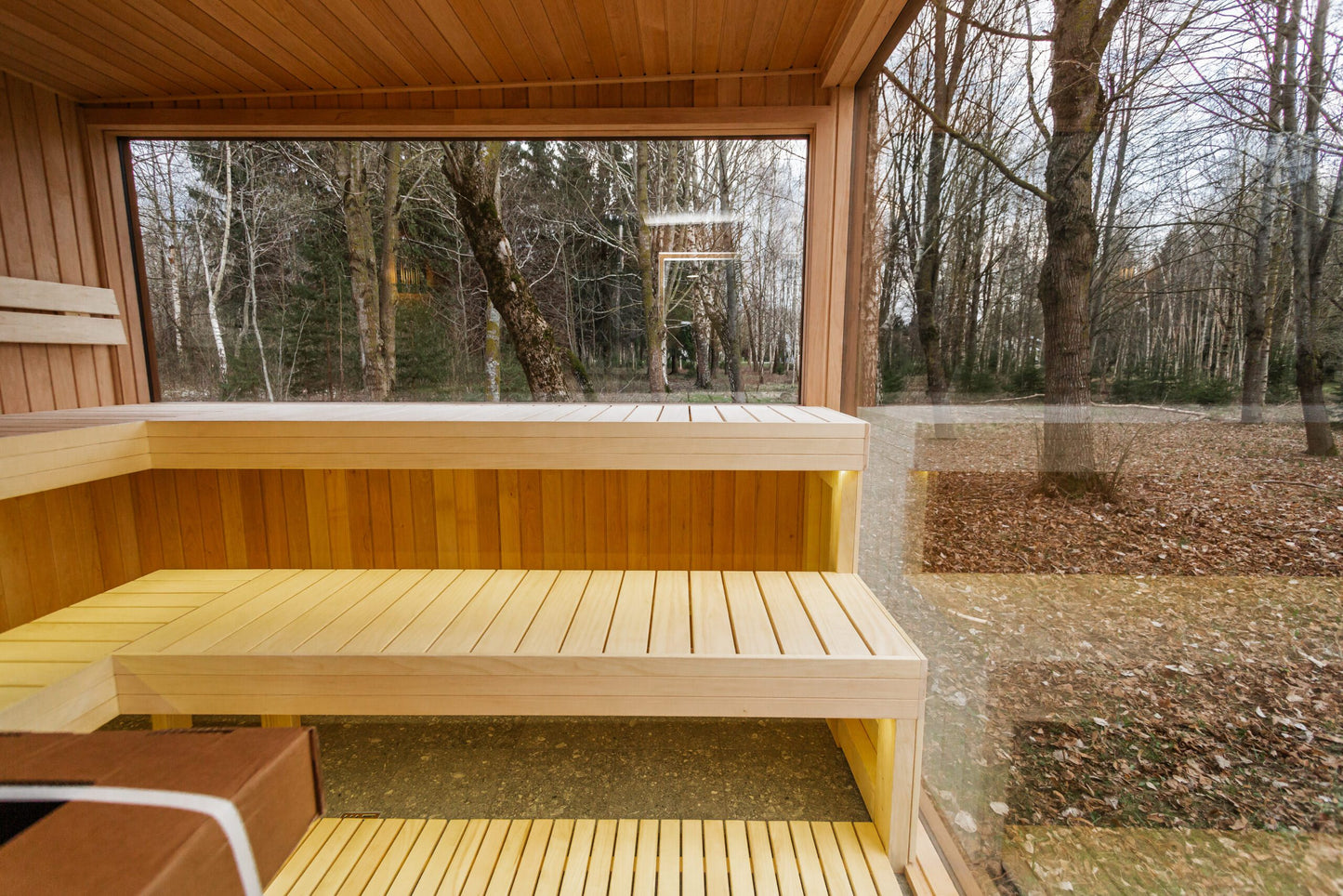 Luxus Thermoholz Modulsauna & Wellnesskabine