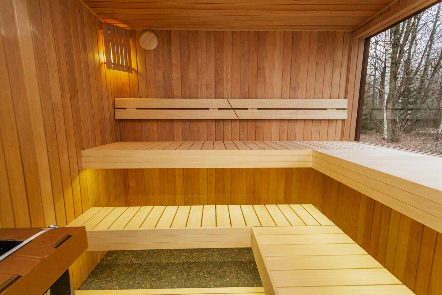 Luxus Thermoholz Modulsauna & Wellnesskabine