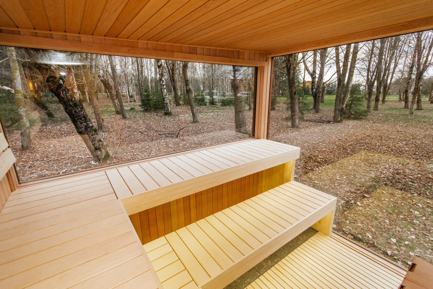 Luxus Thermoholz Modulsauna & Wellnesskabine