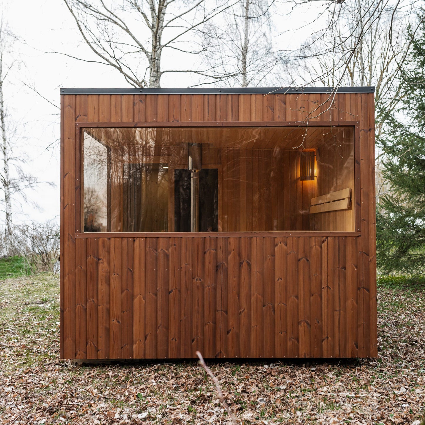 Luxus Thermoholz Modulsauna & Wellnesskabine
