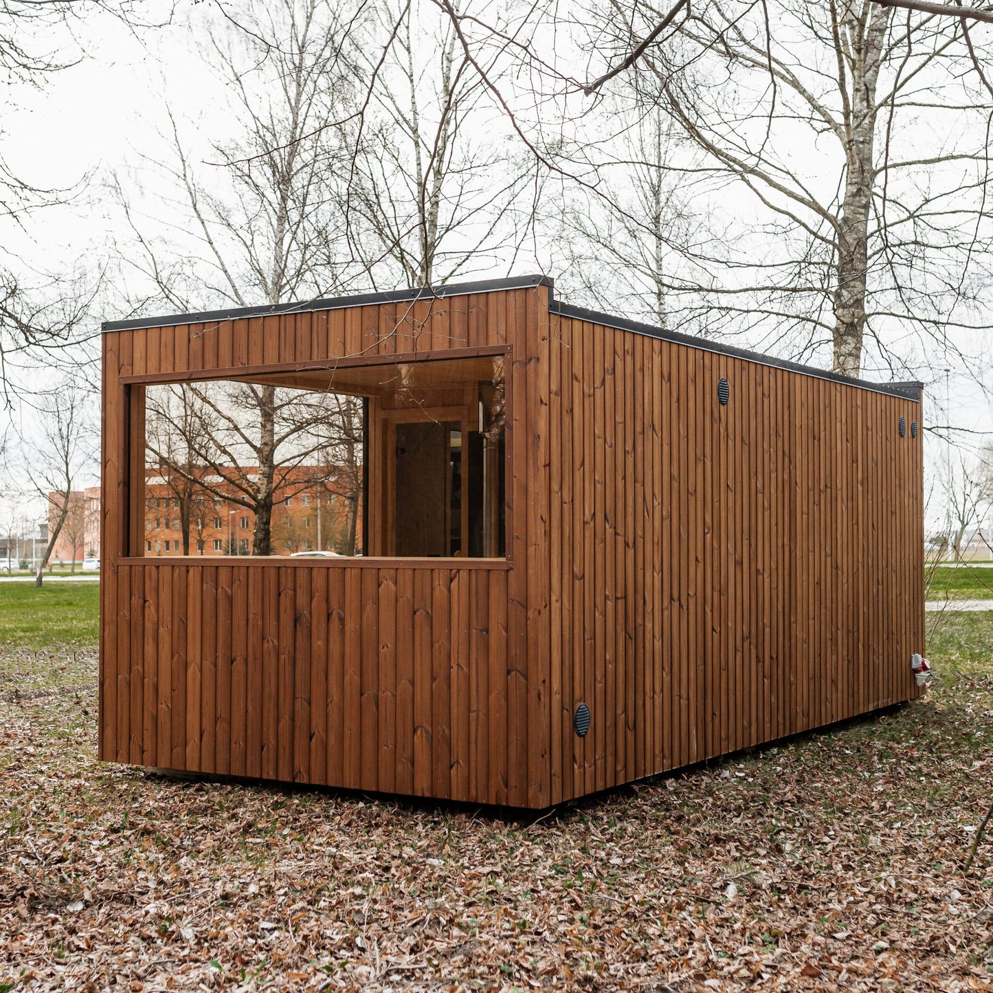 Luxus Thermoholz Modulsauna & Wellnesskabine