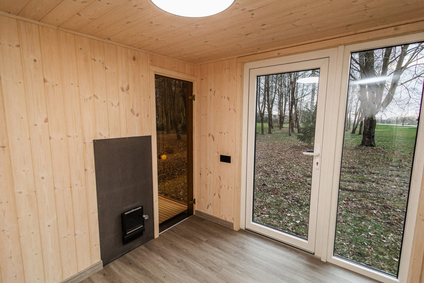 Luxus Thermoholz Modulsauna & Wellnesskabine