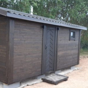 Handcrafted outdoor sauna with classic design for relaxation and recovery