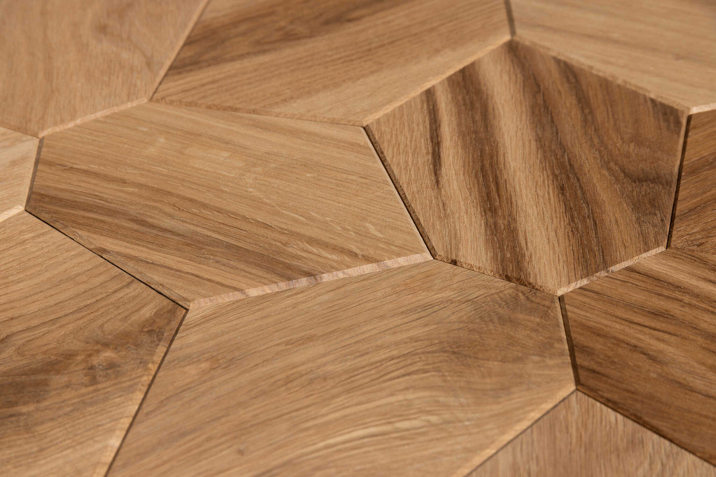 Decorative wall panel Hexagon Oak