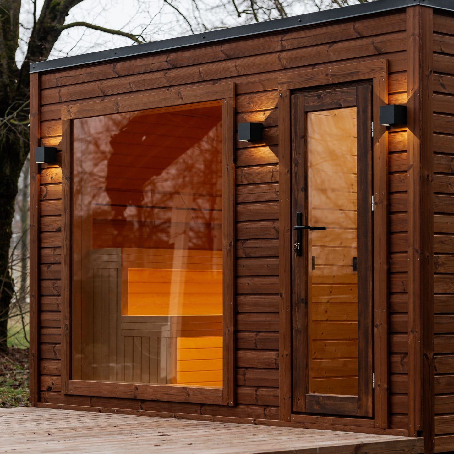 Rahmensauna Thermowood 245×340