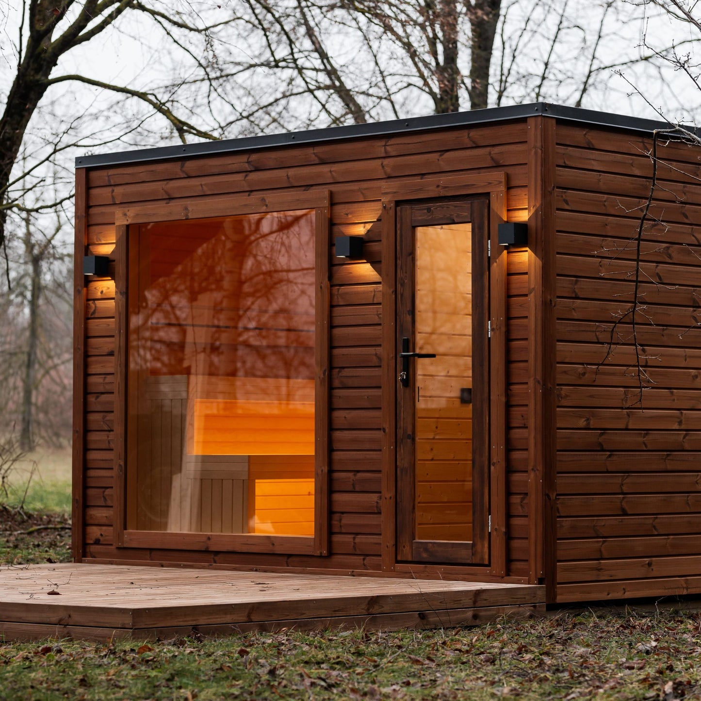 Rahmensauna Thermowood 245×340