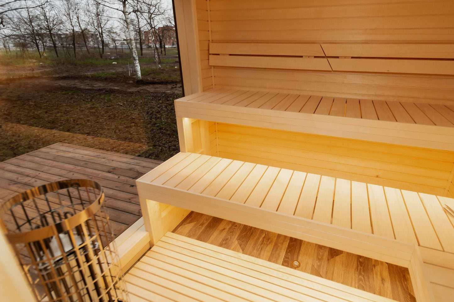 Rahmensauna Thermowood 245×340