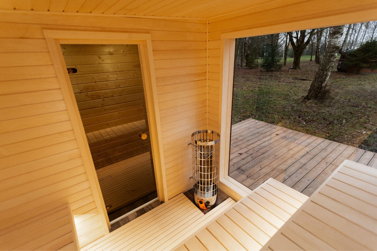 Rahmensauna Thermowood 245×340