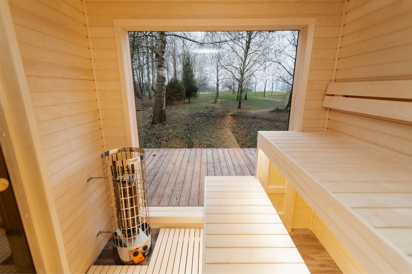 Rahmensauna Thermowood 245×340