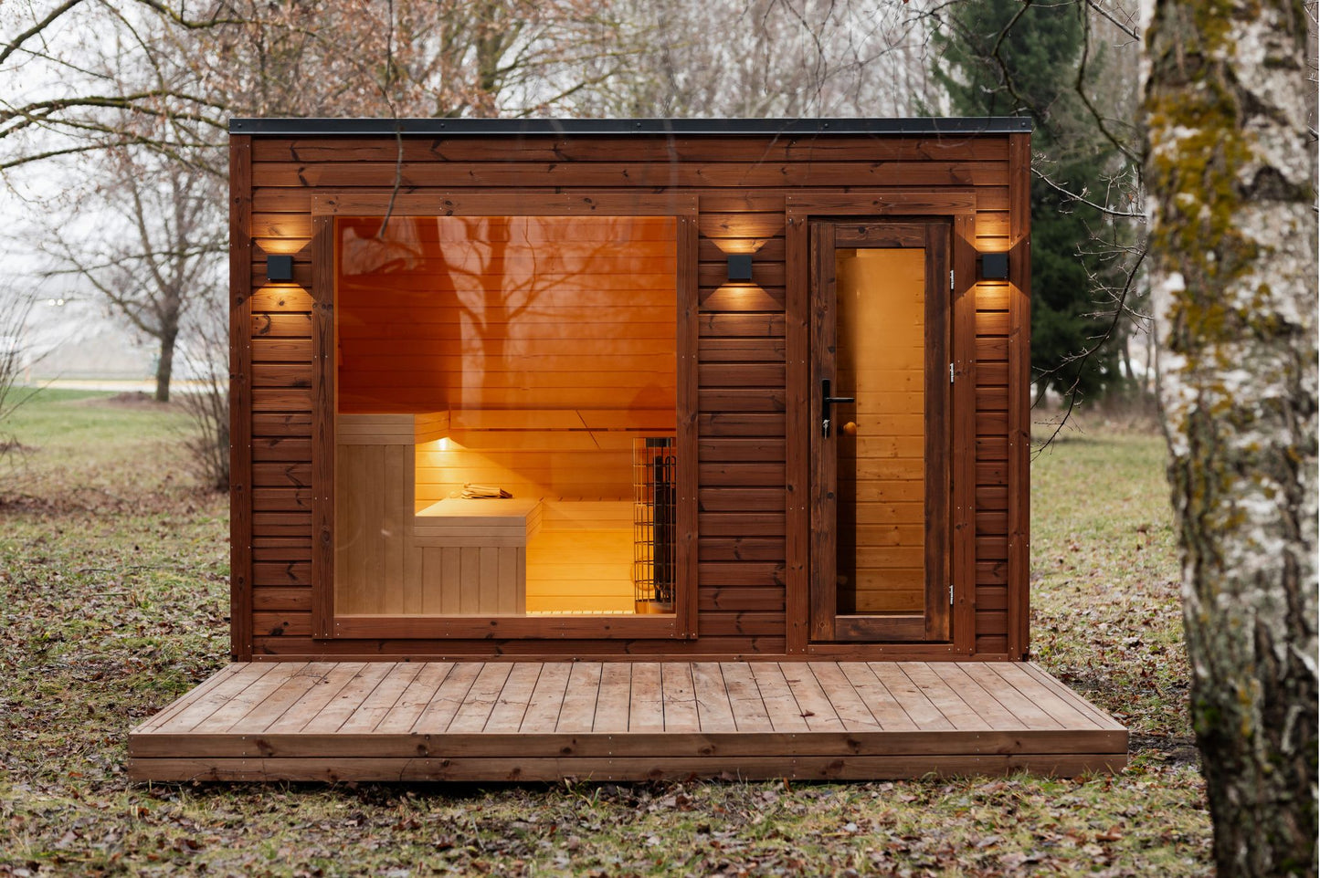 Rahmensauna Thermowood 245×340