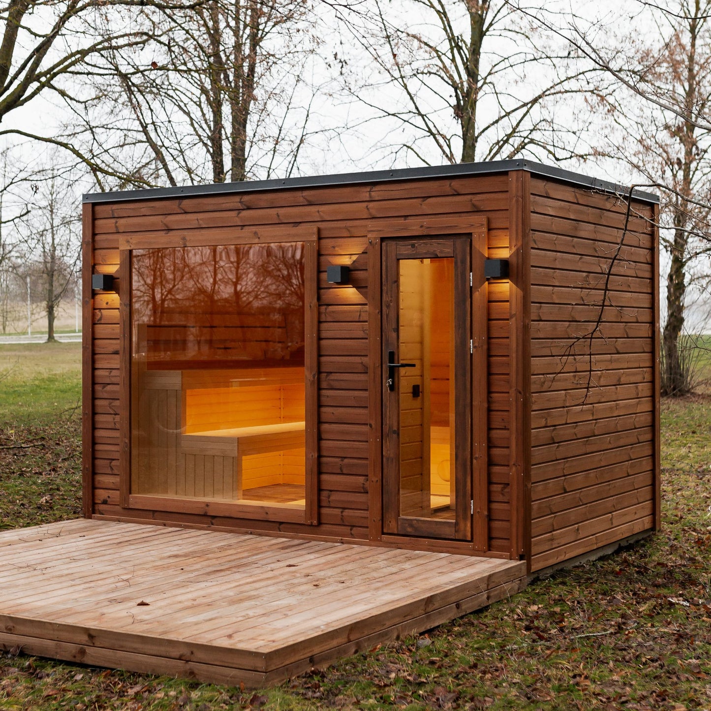 Rahmensauna Thermowood 245×340