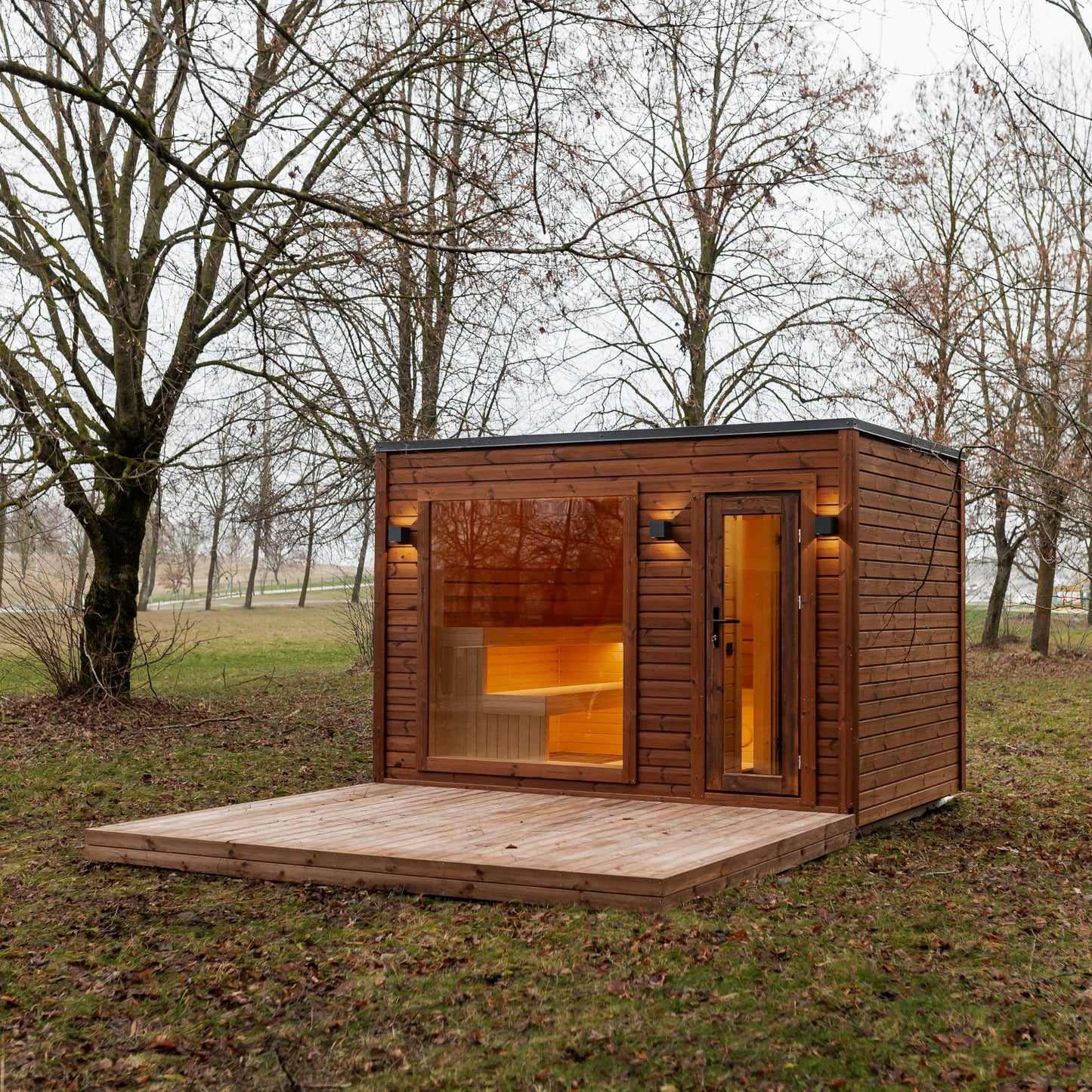 Rahmensauna Thermowood 245×340