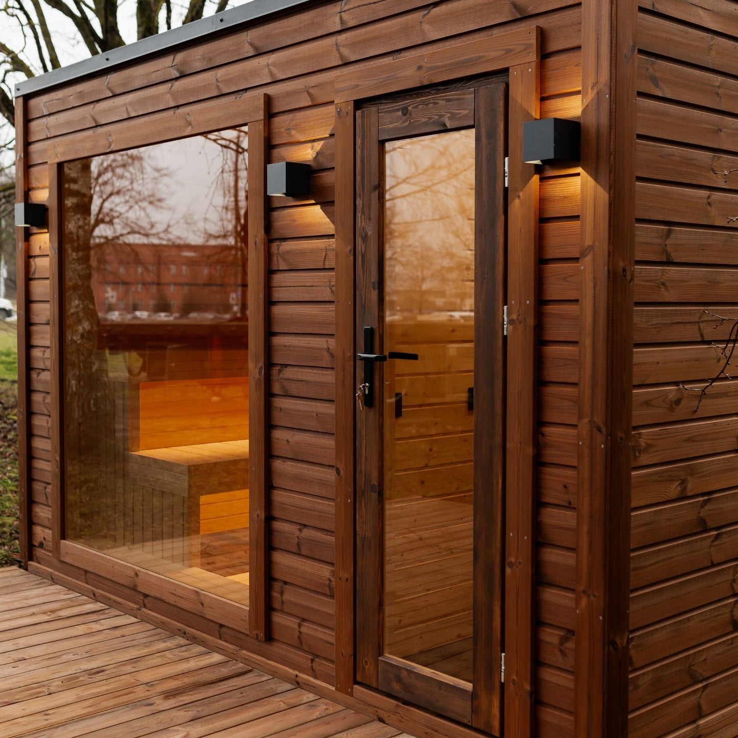 Rahmensauna Thermowood 245×340