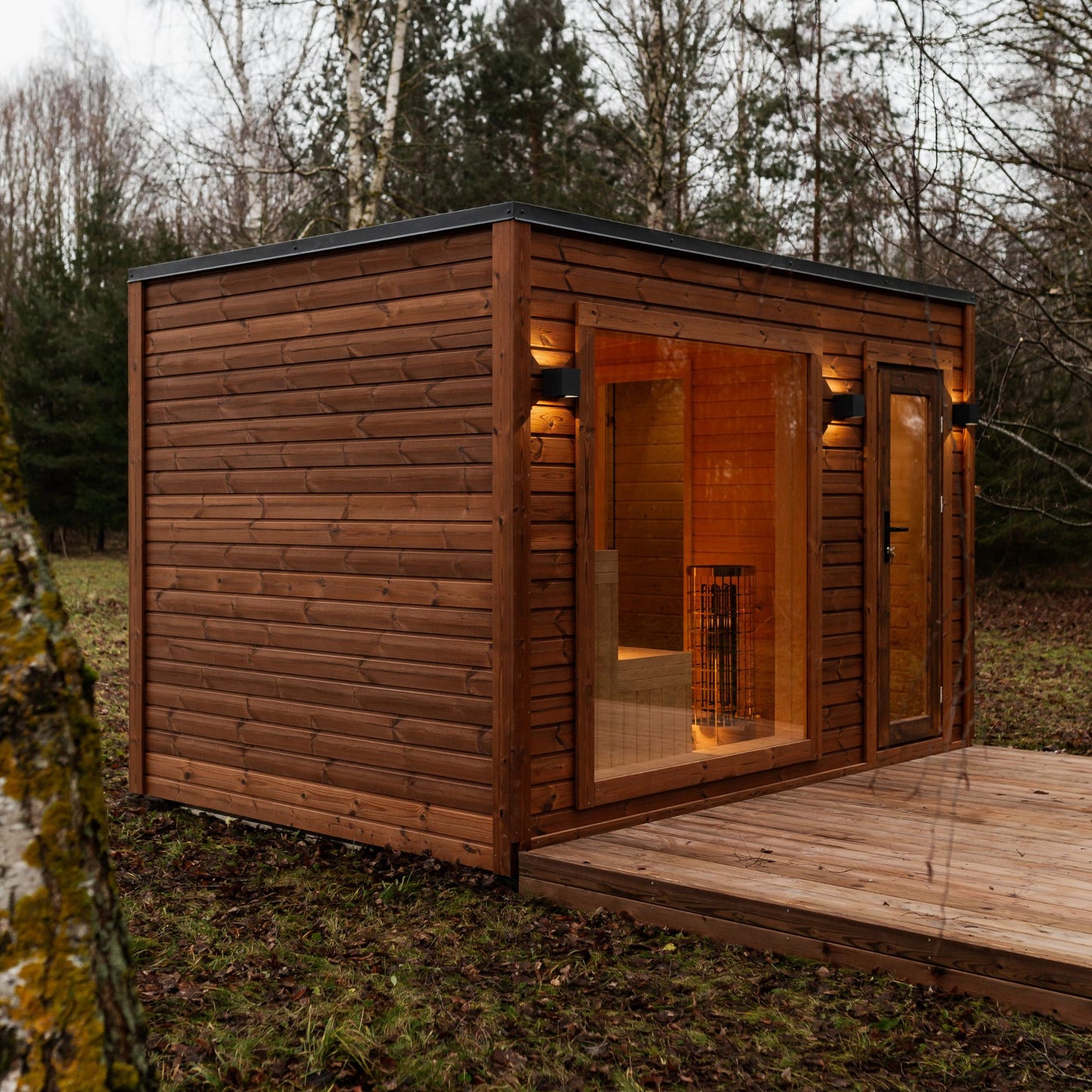 Rahmensauna Thermowood 245×340