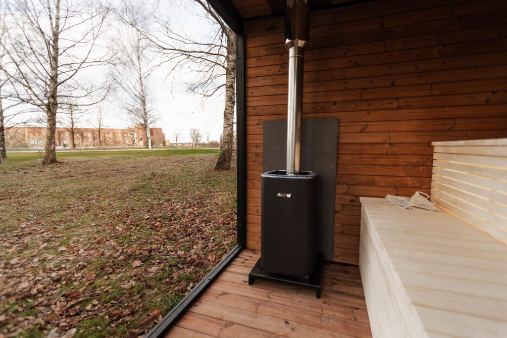 6-Personen Thermoholz Außensauna