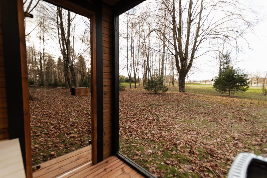 6-Personen Thermoholz Außensauna