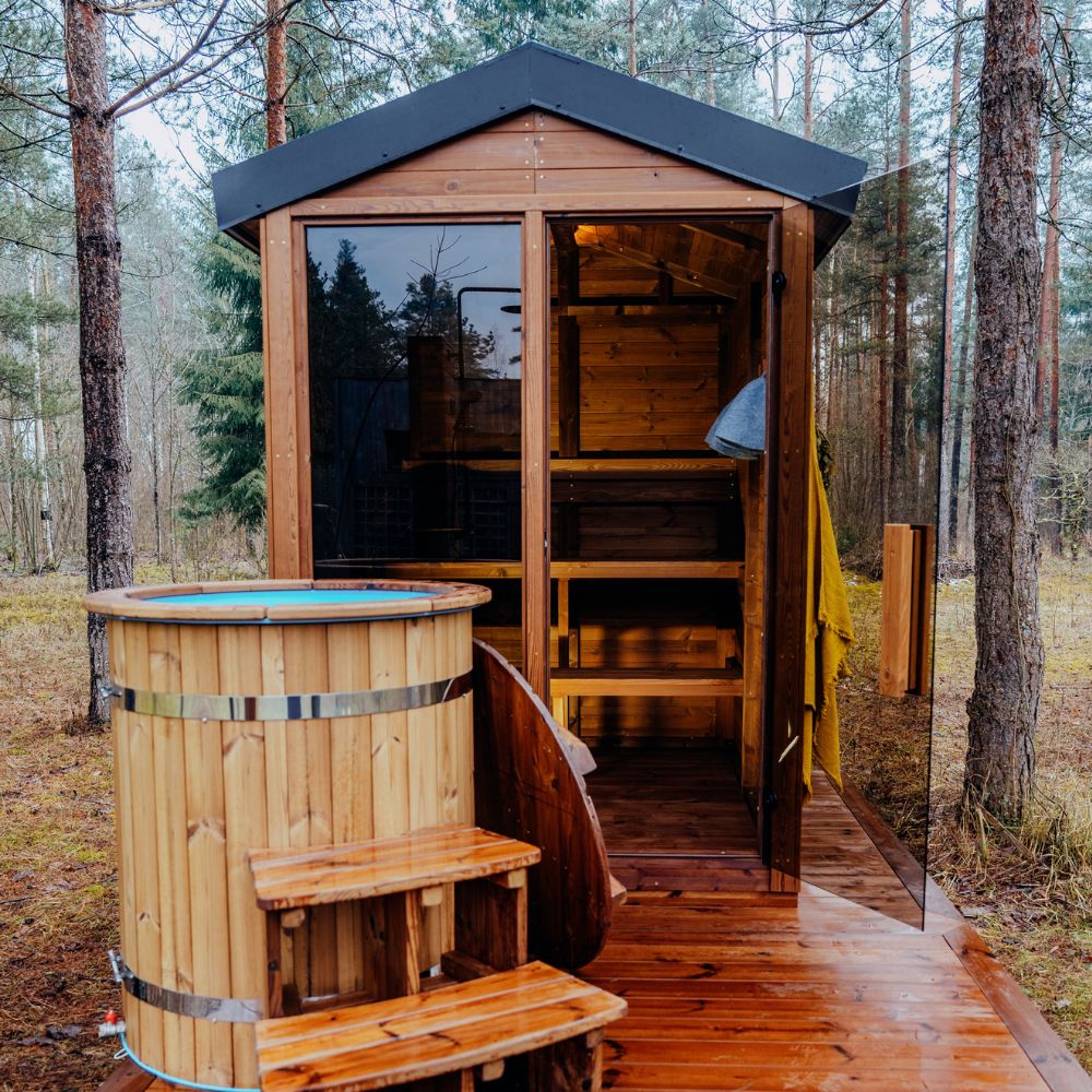 Premium handcrafted Thermowood DIY sauna kit