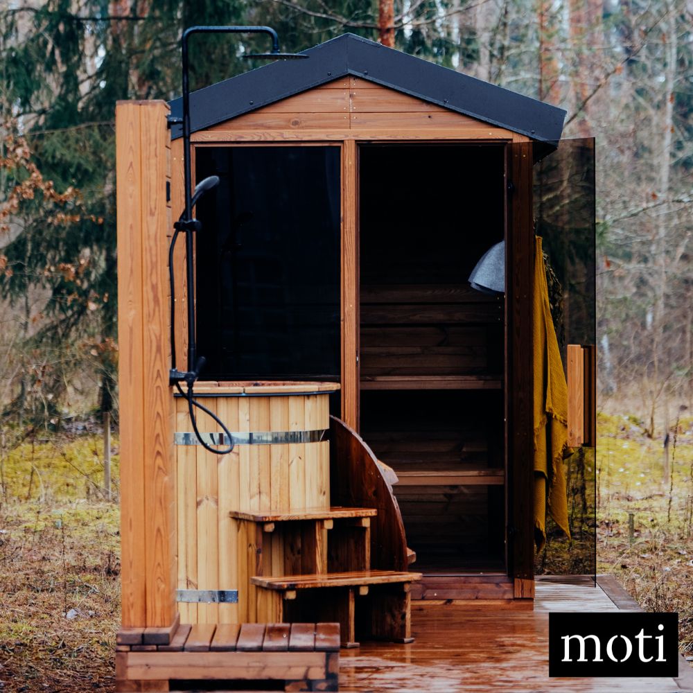 Thermowood garden sauna kit for outdoor relaxation