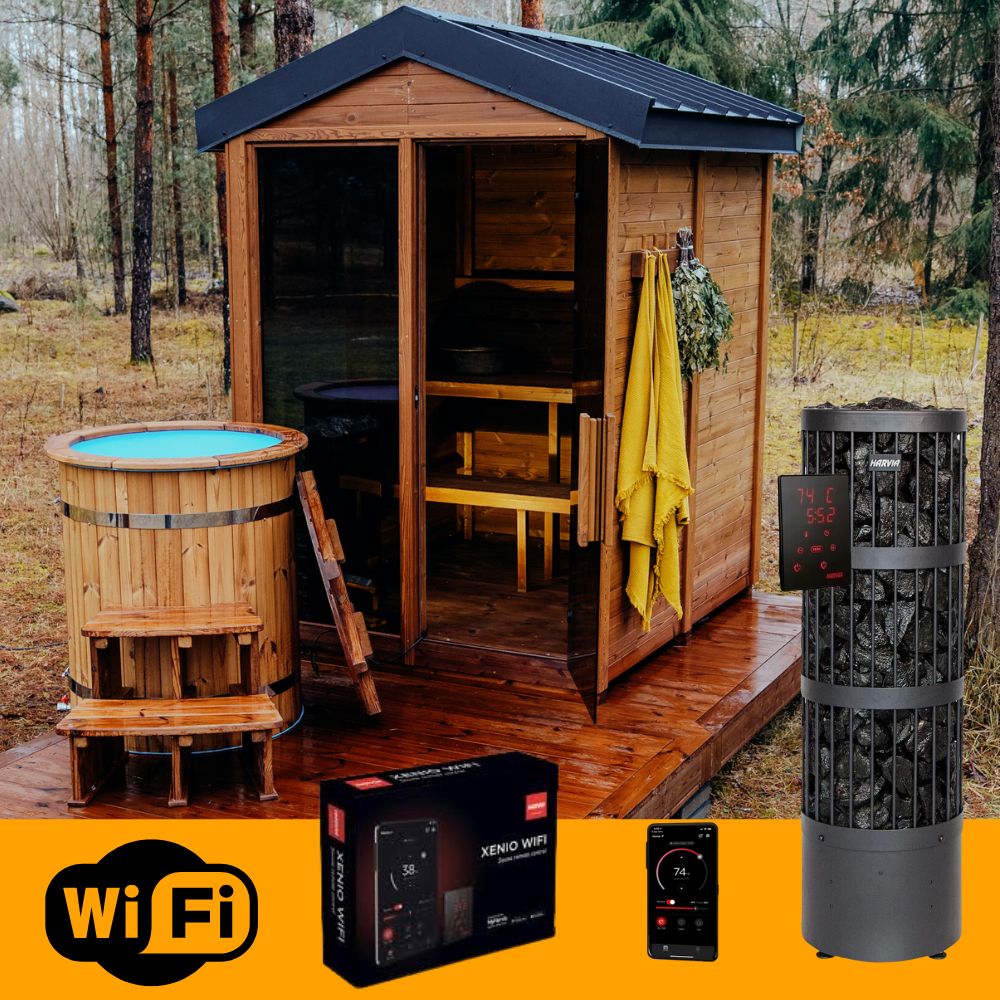 Eco-friendly Thermowood DIY sauna kit
