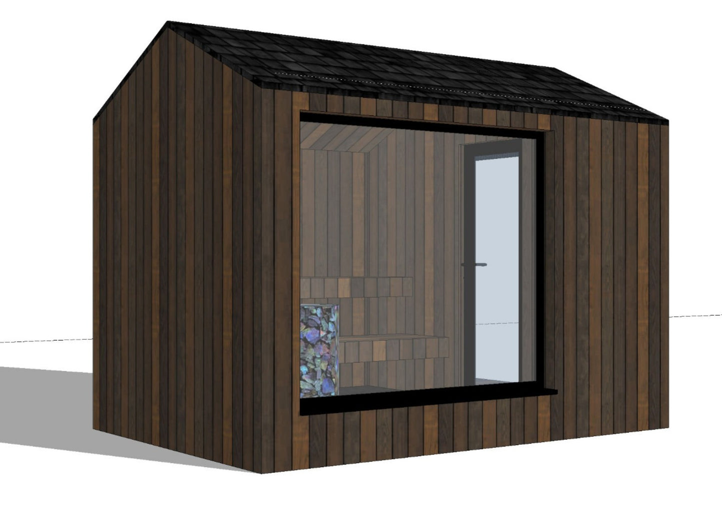 EPIC HARMONY OASIS Thermowood sauna house 3,5x2,4m